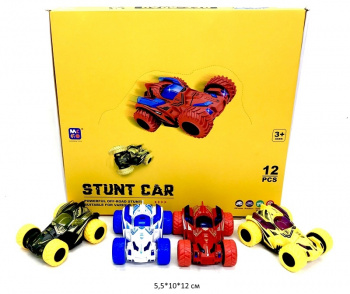 Машина инерц. арт. D400-21 Спорт трюковая (12 шт.) шоубокс_