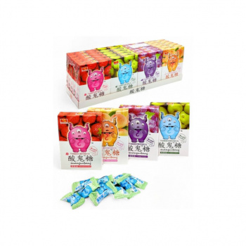 Конфета арт. 990044 Кислая "Трехглазый монстр" Микс вкусов 16 г 20 шт. в кор.*#