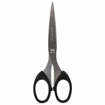Ножницы арт. СА_230933 BRAUBERG "Classic" 160мм черные, классической формы, 2-х сторонняя заточка