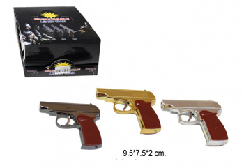 Фонарик арт. 336009/2690/CQ-33 Пистолет лазер брелок (15шт.) в кор.+=