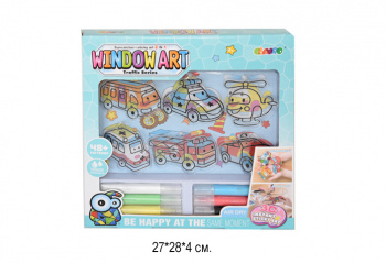 Набор для витражей арт. 9024E "Транспорт" в коробке_/72 шт./