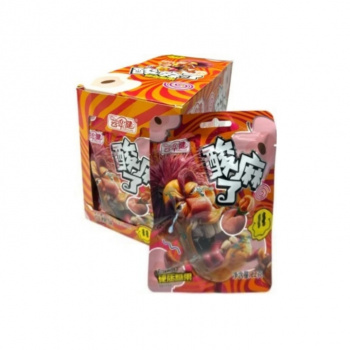 Конфета арт. 990221-2 Суперкислая "Персик" 22 г 20 шт. в кор.,