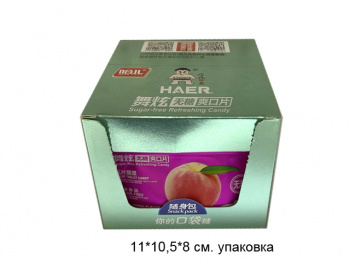 Конфета арт. 570467-4/570245 Карамель без сахара Мятный персик 15 г 10 шт. в кор.',#