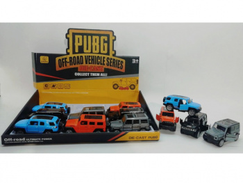 Модель металл. арт. A6-121 Джип в ассортименте свет, звук (12 шт.) шоубокс~