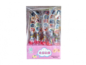 Мармелад арт. 170912-2 Фигурки Монстрик-глазастик 18 г на палочке 20 шт. в кор.*#