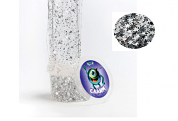 Слайм "Стекло" с блёстками - звезды, 90 гр